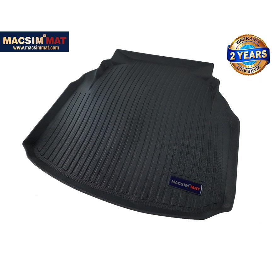 Thảm lót cốp xe ô tô Mercedes C-class 2008-2011 nhãn hiệu Macsim chất liệu TPV cao cấp màu đen