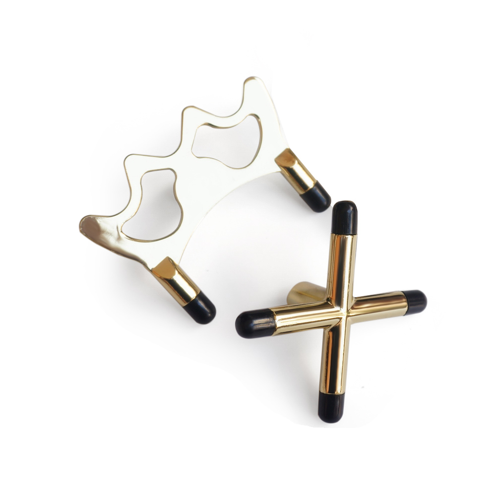 Set 2 giá đỡ đầu cơ bida bằng sắt tráng đồng, bền và nhẹ