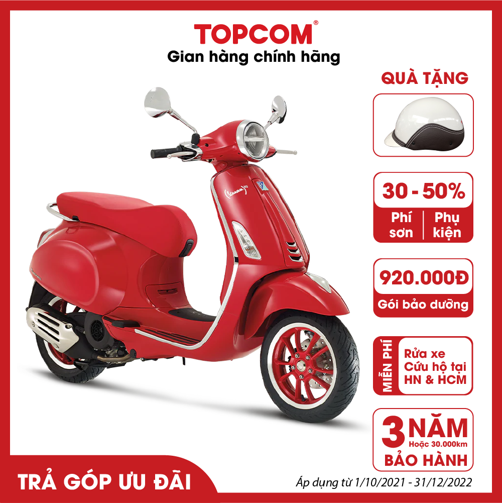 [Chỉ giao HCM &amp; HN] Xe Vespa Primavera RED 125