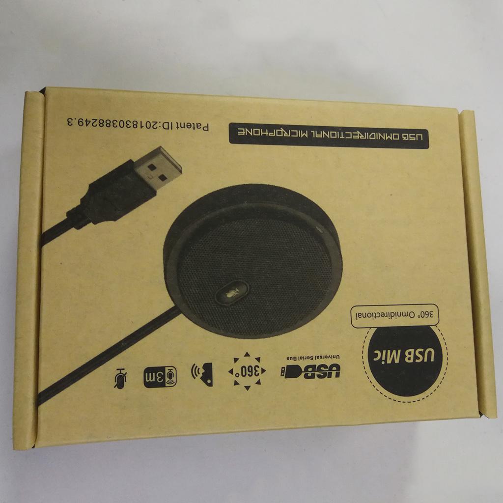 USB Microphone PC Laptop Stereo Omnidirectional Condenser for for Business Video Conference, Recording, Chat, Skype, Online Meeting, Gaming