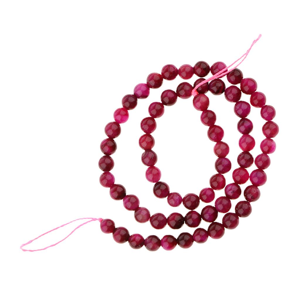 1 Strand Natural Stone Rose Red Tiger Eye Agate Loose Beads Lot Craft 4mm