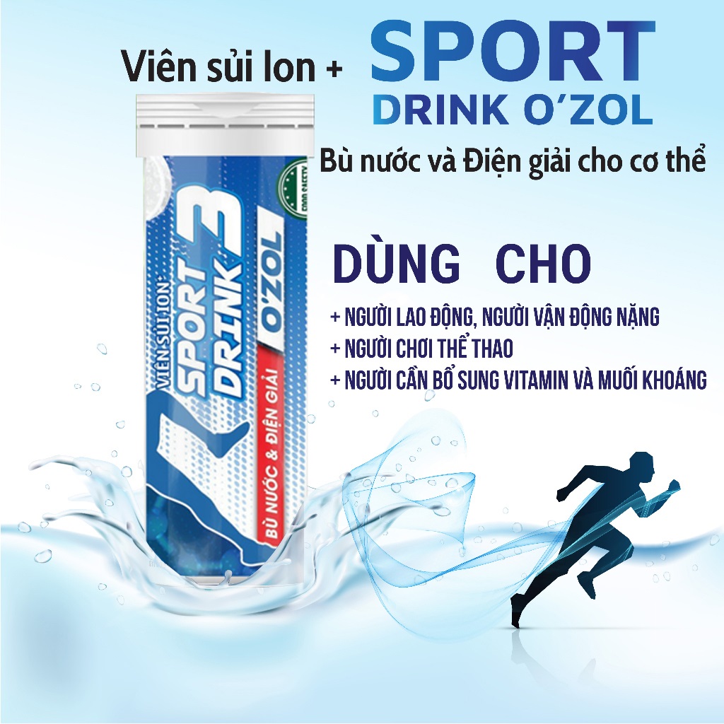 Viên Sủi bù nước, bù điện giải Ion+ Sport Drink OZOL