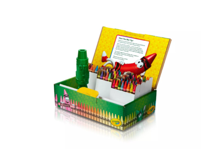 HỘP 120 BÚT MÀU SÁP CRAYOLA KÈM CHUỐT