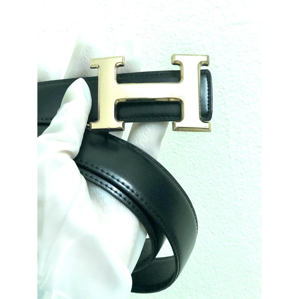 Thắt Lưng dây da thật xuất xứ từ Hàn Quốc dành cho nam đẹp không thể ngờ mặt chữ H