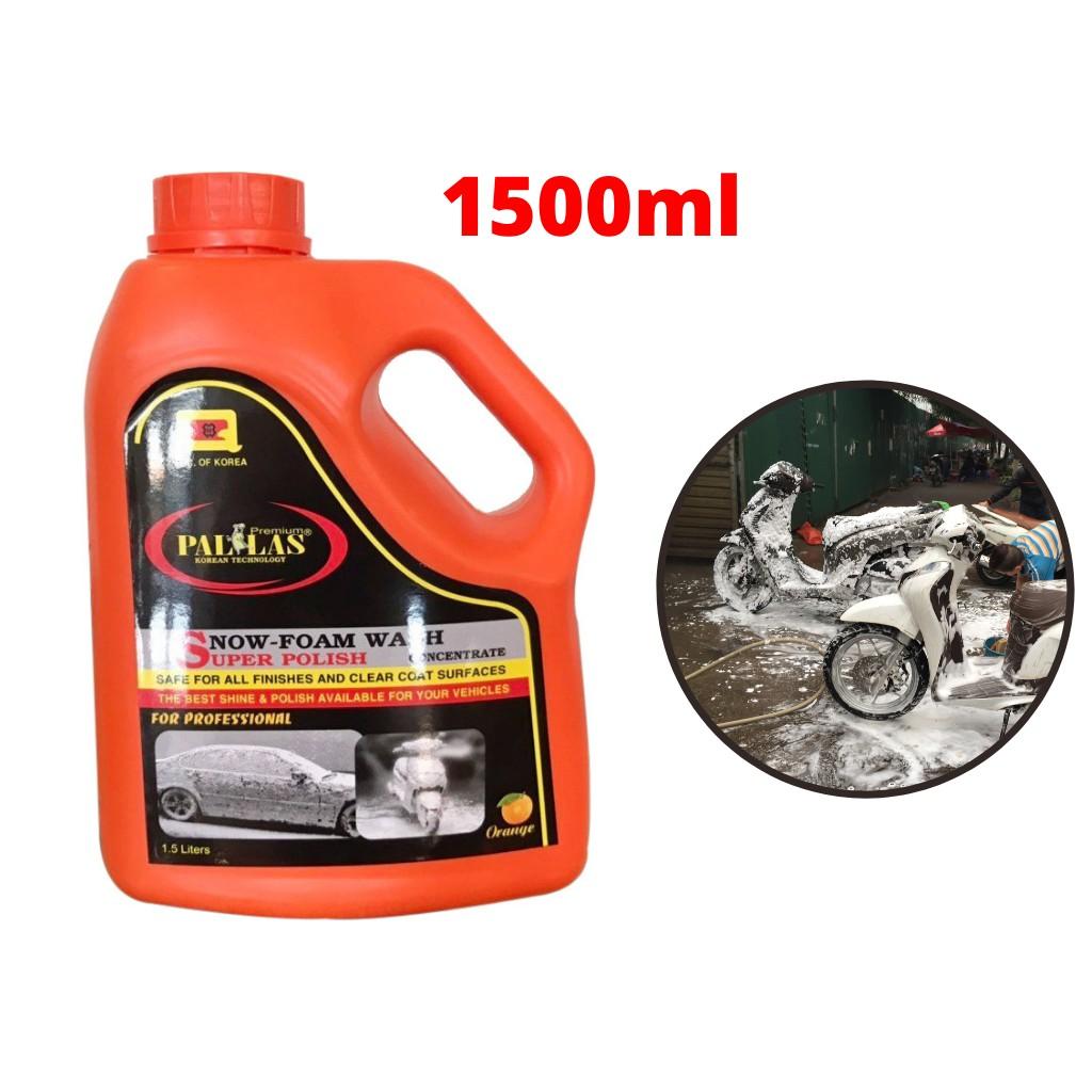 Nước Rửa Xe Bọt Tuyết Siêu Bóng Pallas 1500ml