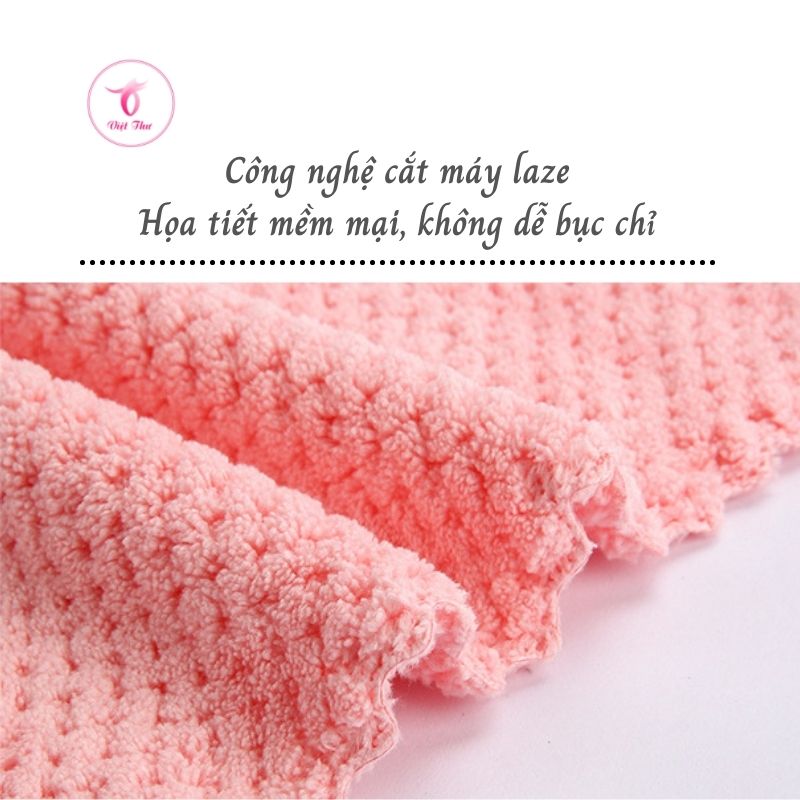 Khăn mặt cao cấp Việt Thư, khăn mặt sợi microfiber ngoại nhập siêu mềm, siêu thấm - Hàng Chính Hãng