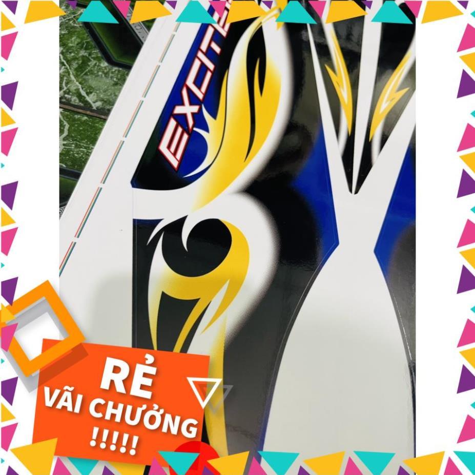 Tem Rời Exciter 2009 Mẫu MX Xanh Vàng