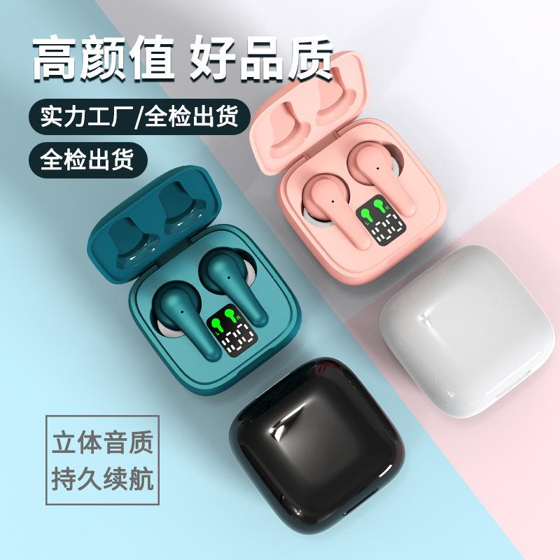 Đảm bảo chất lượng nhà máy công nghệ đen sản phẩm mới J6 tai nghe bluetooth 5.2 ENC giảm tiếng ồn tai nghe bluetooth không dây màn hình kỹ thuật số tai nghe chơi game