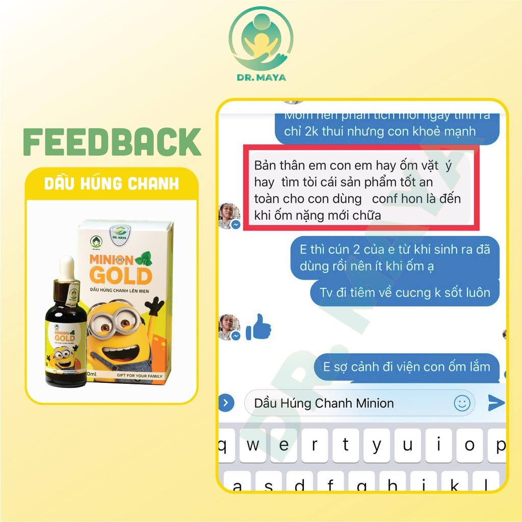 Dầu húng chanh lên men Minion Gold Dr.Maya thể tích 30ml