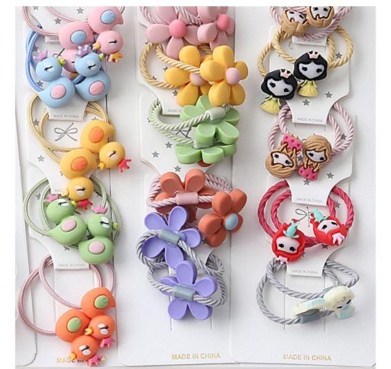 Set 10 Dây Buộc Tóc Nhiều Hình