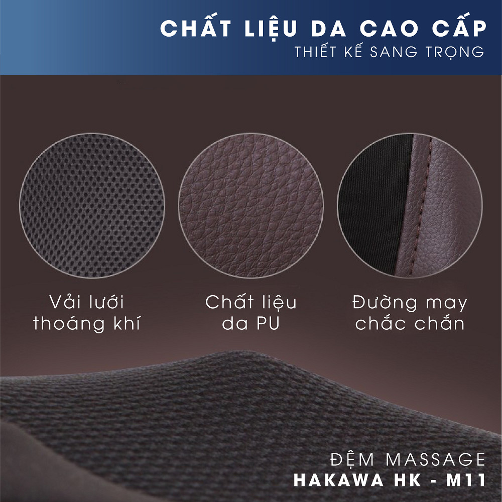 ĐỆM MASSGE HỒNG NGOẠI TOÀN THÂN CAO CẤP HAKAWA HK-M11 - HÀNG CHÍNH HÃNG