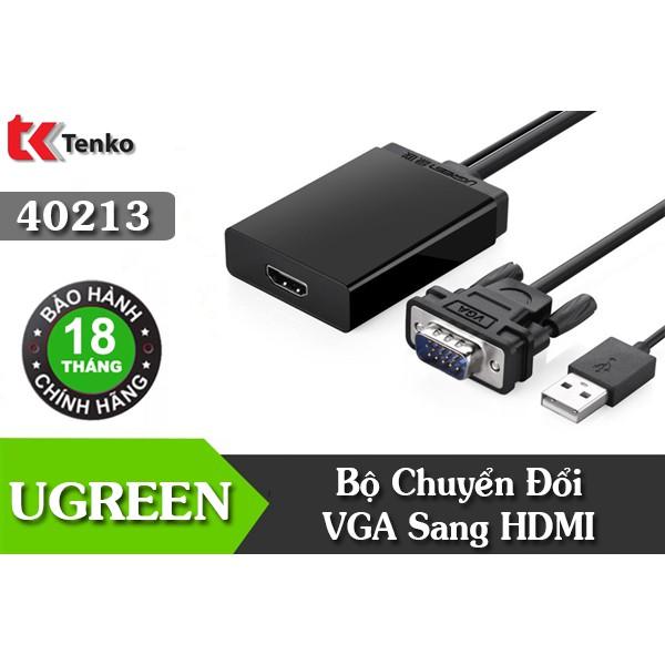 Bộ chuyển đổi VGA to HDMI + Audio Ugreen 40213 - Hàng chính hãng