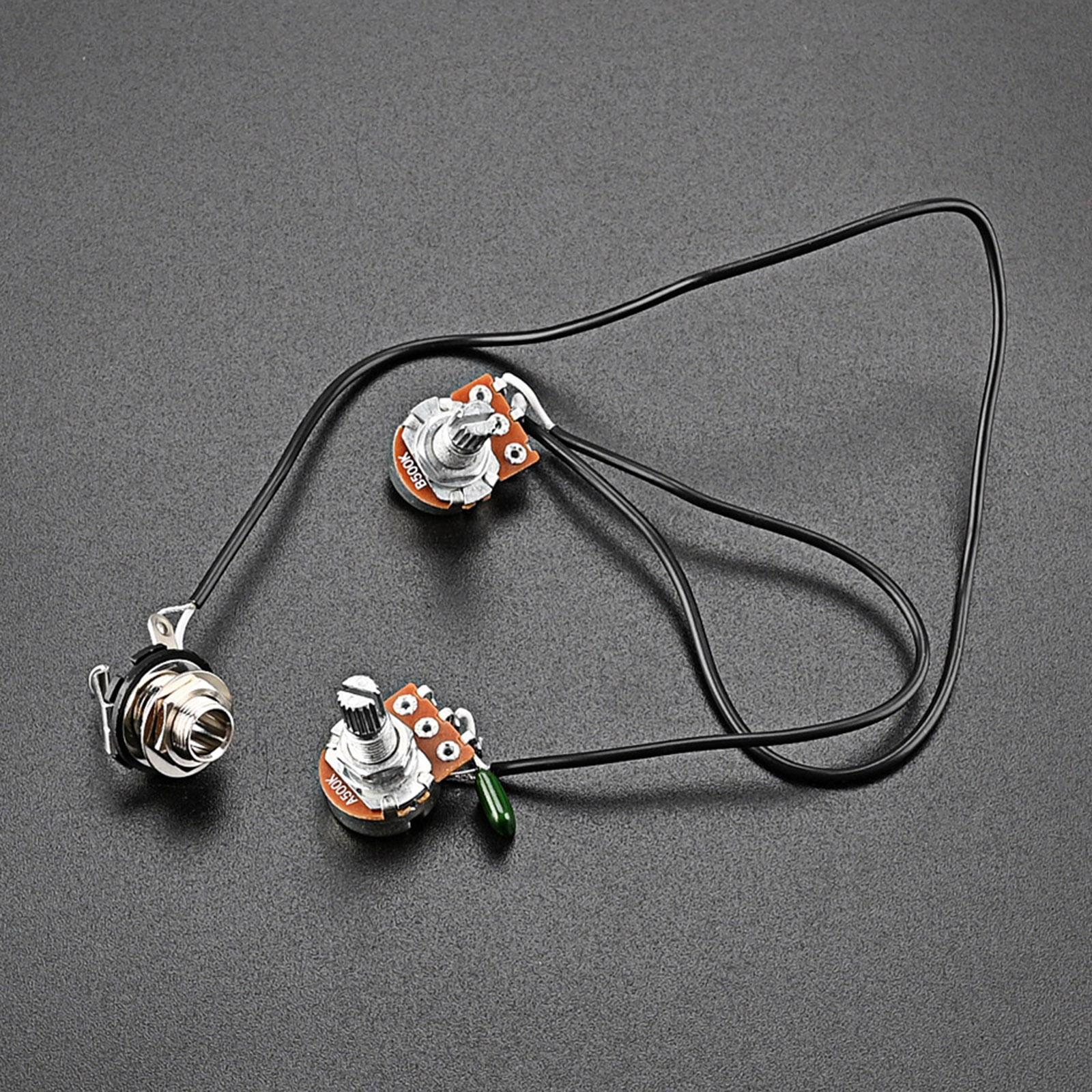 Guitar Potentiometer Guitar Wiring Harness 3 Way Toggle Switch Amp Volume for Accessory