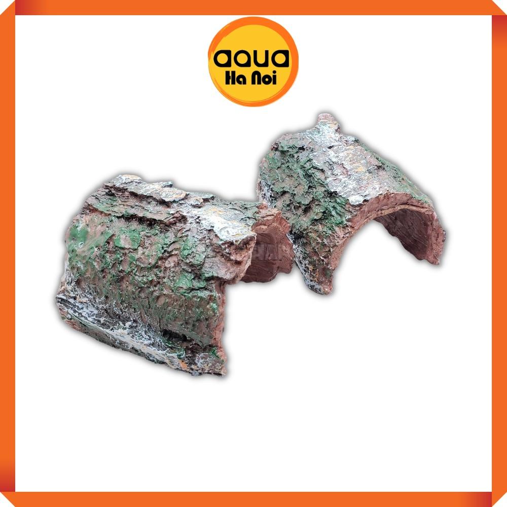 Hang trú ẩn hình gốc cây - Trang trí hồ cá tép cảnh, bể thủy sinh, hang bò sát