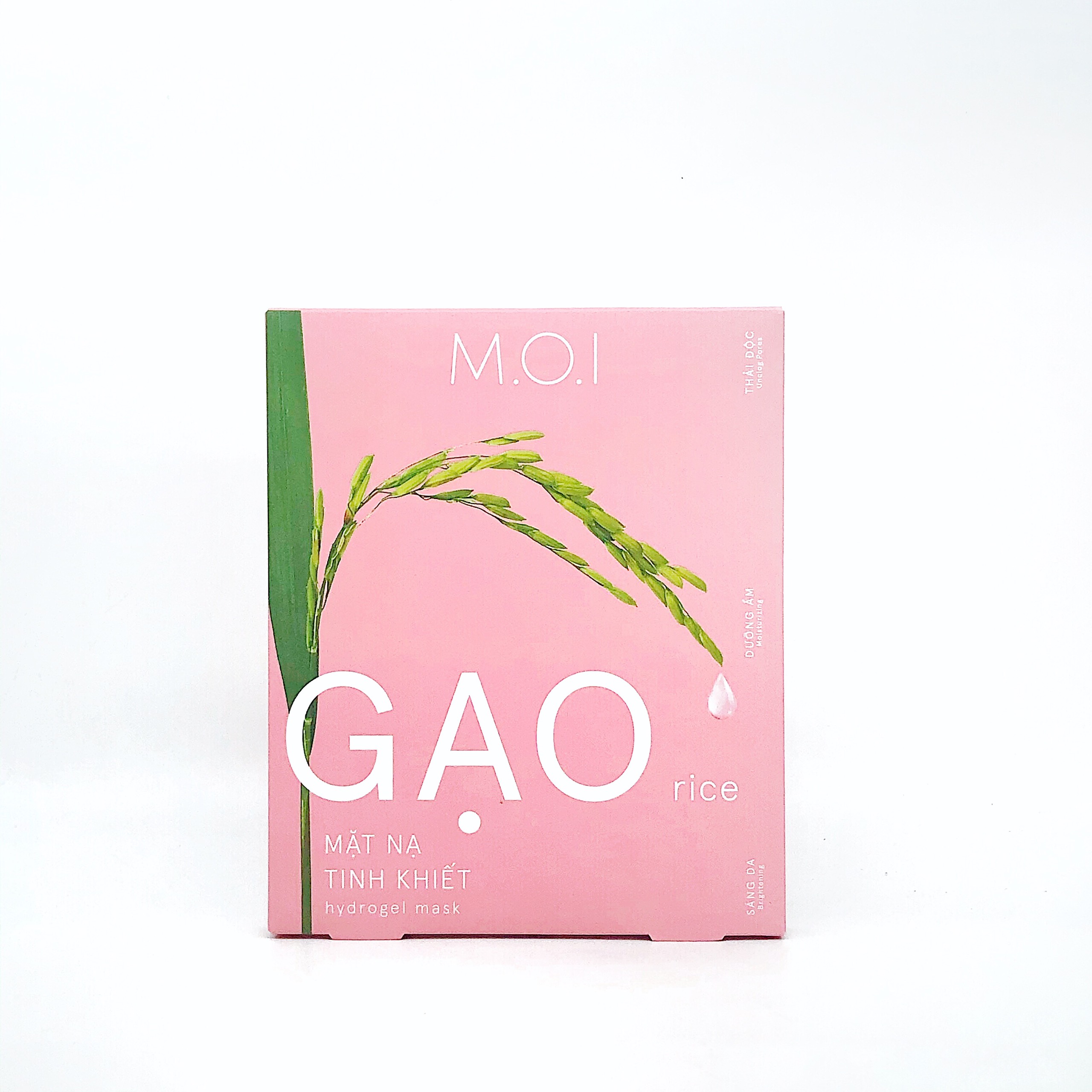 Hình ảnh Combo 3 hộp Mặt Nạ Gạo Trong Suốt M.O.I RICE HYDROGEL MASKS Hồ Ngọc Hà (3 Miếng/Hộp) 