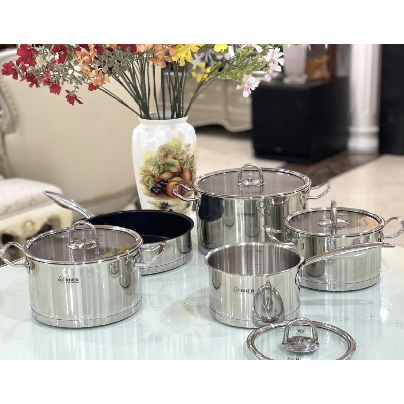 Bộ nồi inox 3 đáy Arber AN-05BB hàng chính hãng