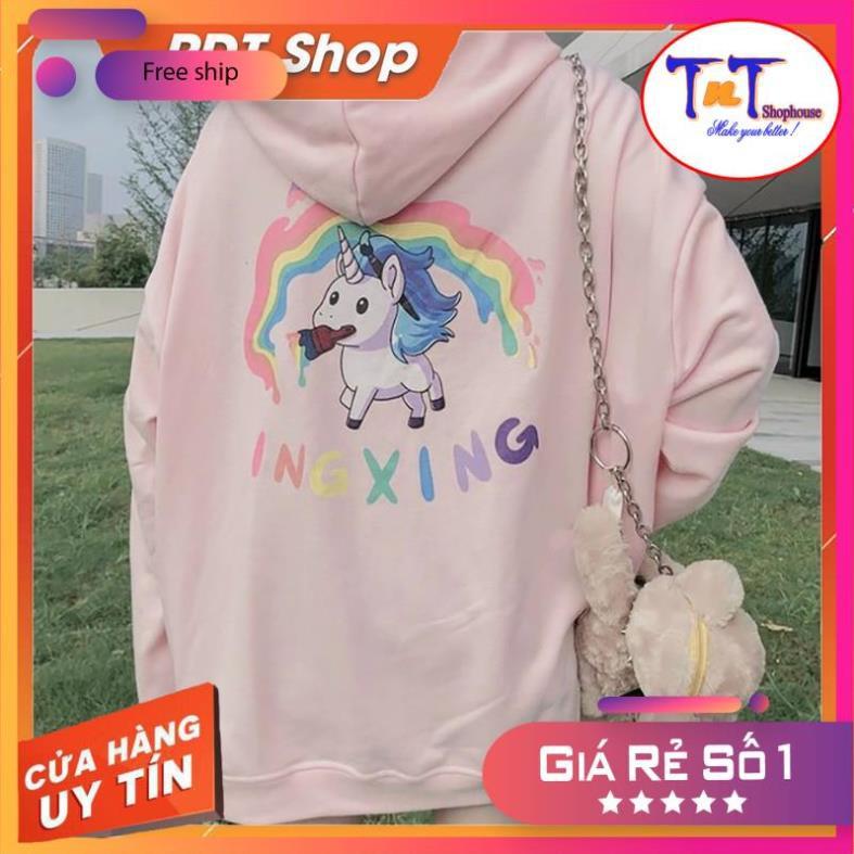 KN09 ÁO NỈ UNISEX DÂY KÉO INGXING CẦU VỒNG THỜI TRANG CAO CẤP