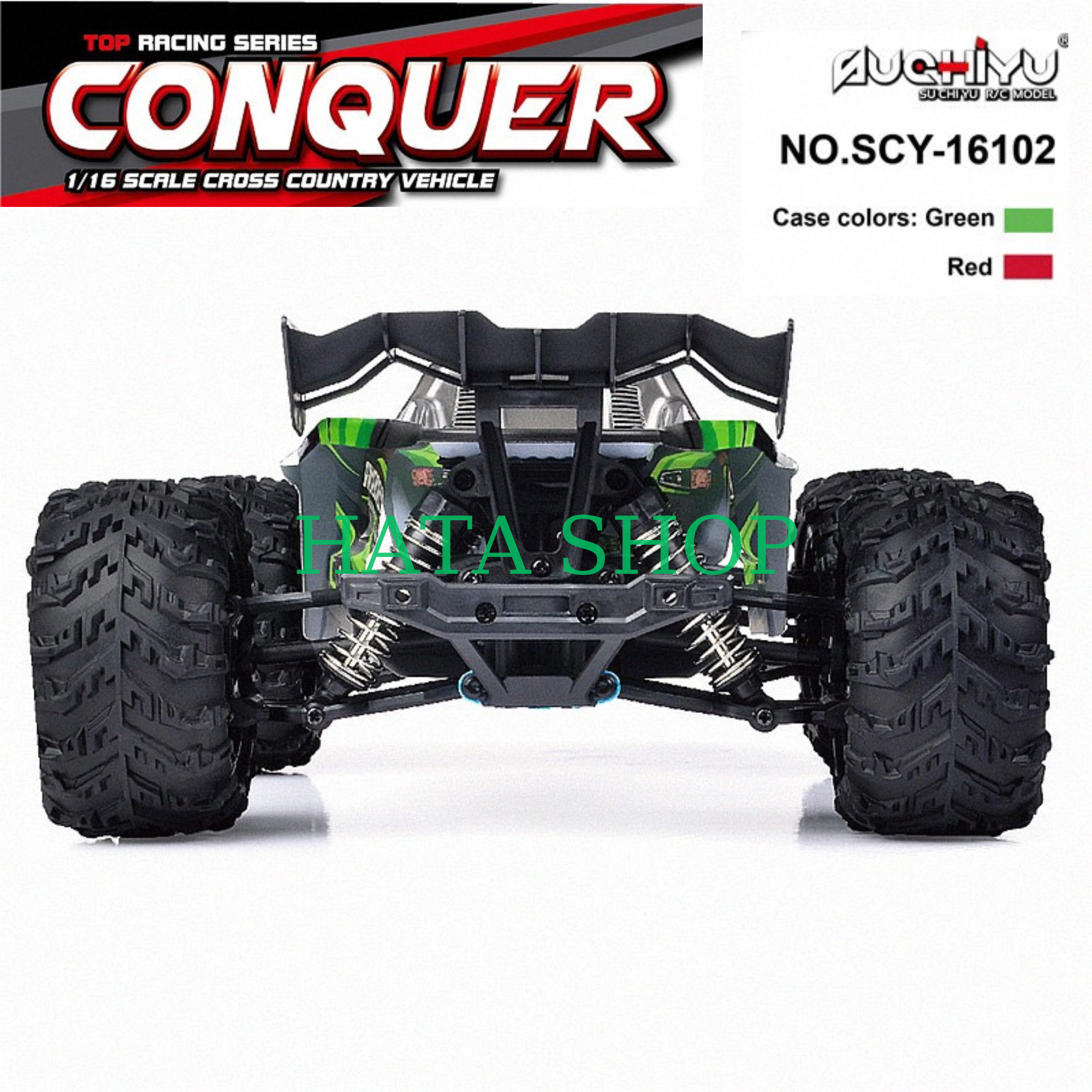 Xe Đua Địa Hình CONQUER SCY-16102 Điều Khiển Từ Xa 38km/h Tỉ Lệ 1:16 SUCHIYU R/C