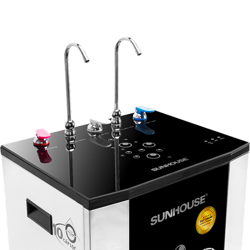 Máy lọc nước RO nóng nguội lạnh Sunhouse SHR76210CK 10 lõi - Hàng chính hãng
