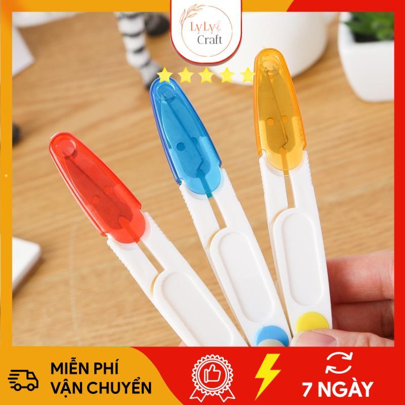 Kéo cắt len, chỉ cao cấp có nắp đậy - Dụng cụ đan móc len