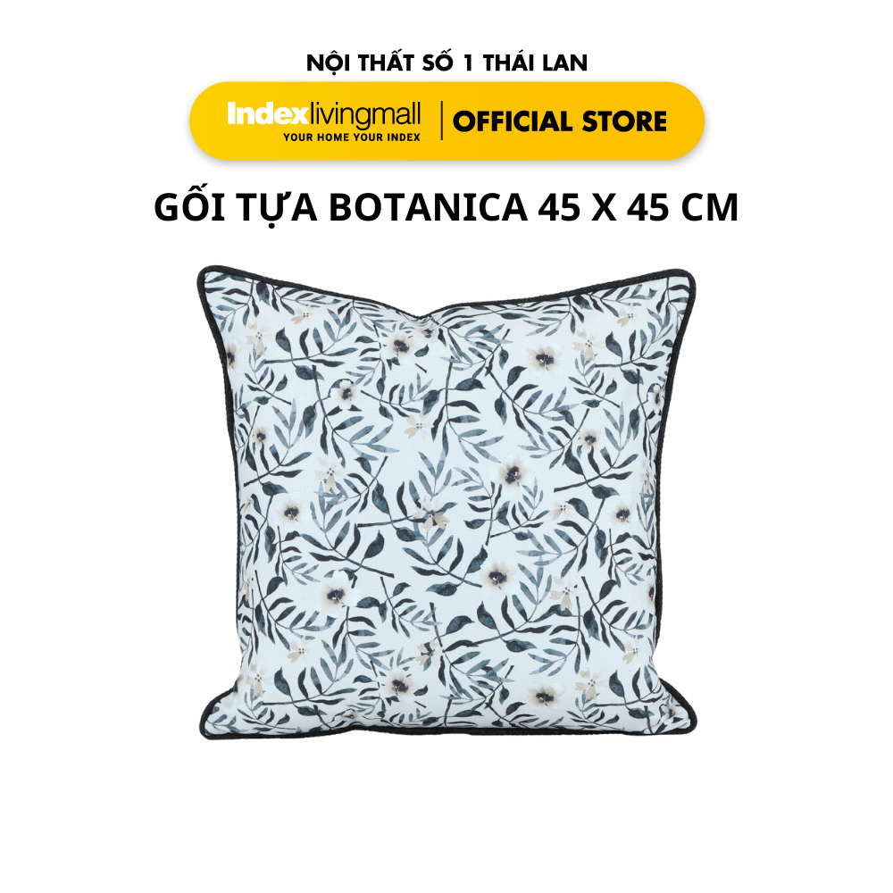 Gối Tựa Trang Trí BOTANICA Có Dây Kéo 45x45x10 cm | Index Living Mall | Nội Thất Nhập Khẩu Thái Lan