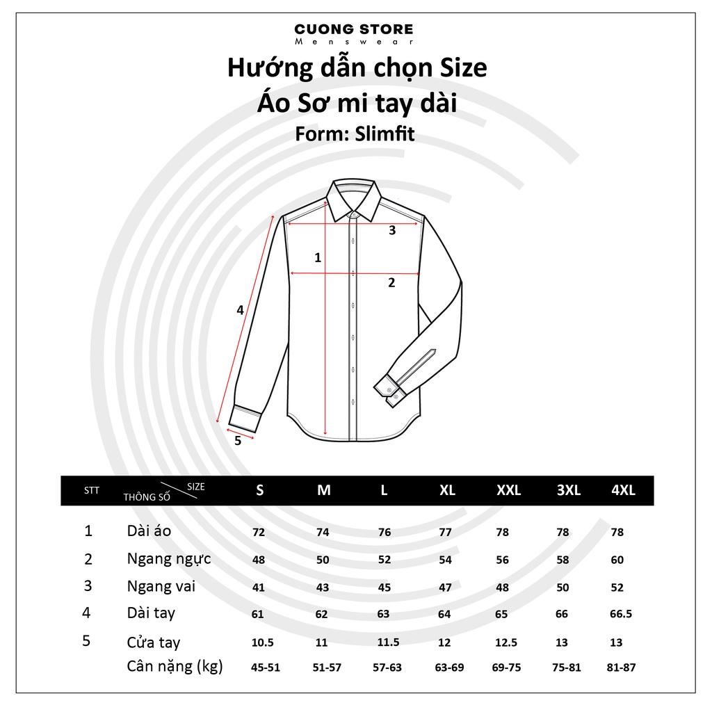 Áo sơ mi nam tay dài họa tiết sọc dọc 210048 chất vải Oxford cao cấp chuẩn form, tôn dáng, mền mịn - MENFIT