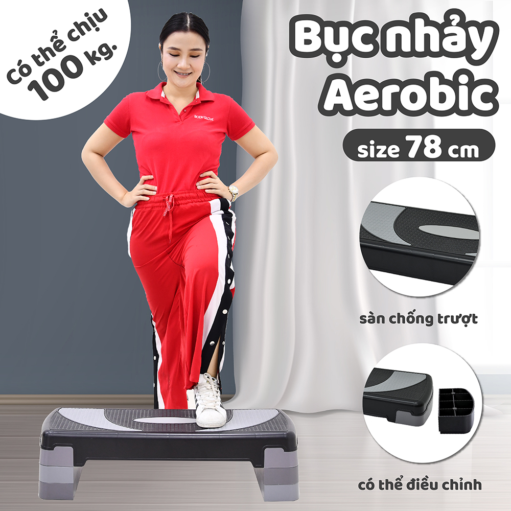 BG Bục dậm nhảy tập aerobic step size 78cm giảm cân toàn thân hiệu quả mới 2020 (hàng nhập khẩu)