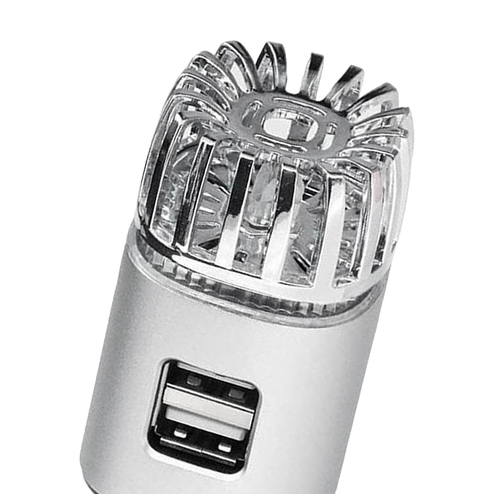 2 in 1 Car Air Purifier with Dual USB Charging Ports 12V Air