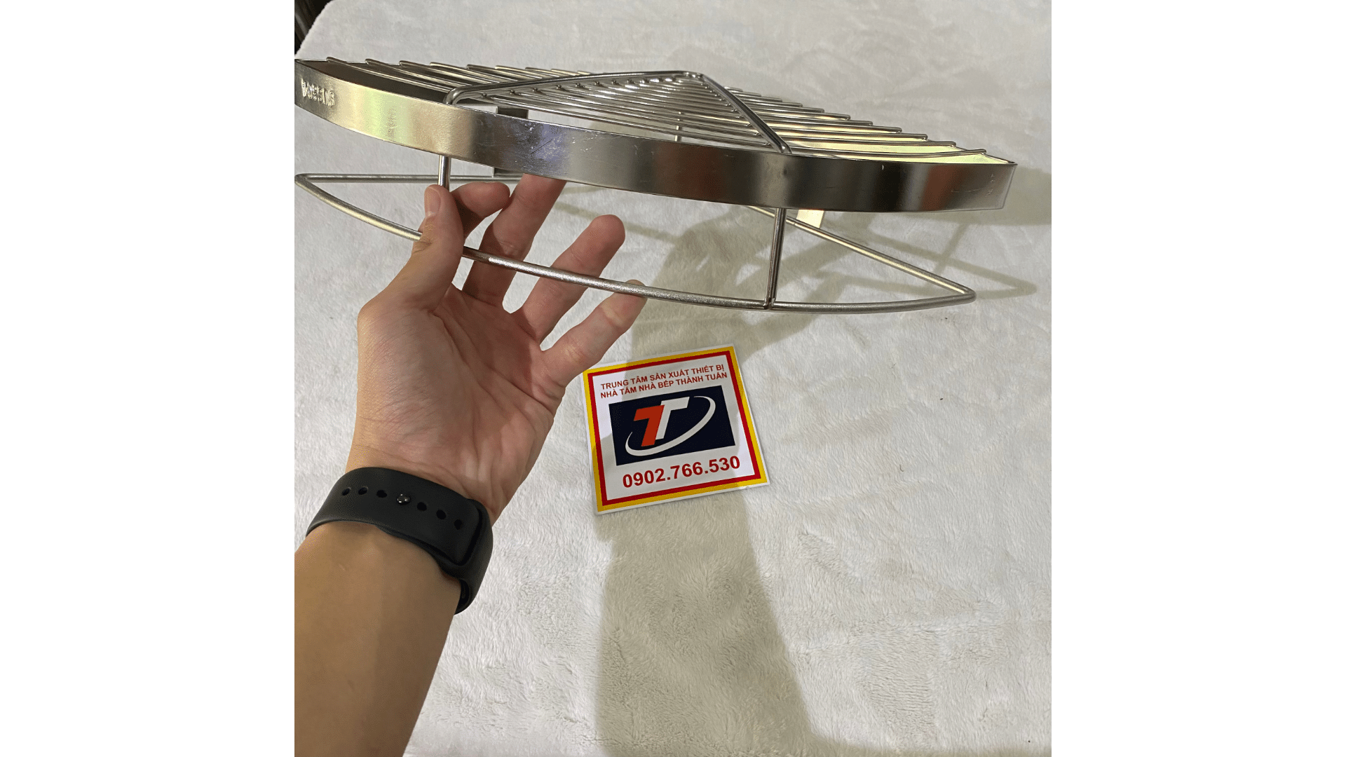 Kệ góc inox 304 cao cấp 1 tầng , 2 tầng, 3 tầng