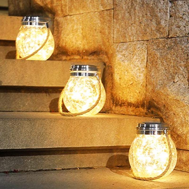 Đèn Lồng Treo Trang Trí 30 LED Chống Nước Sử Dụng Năng Lượng Mặt Trời