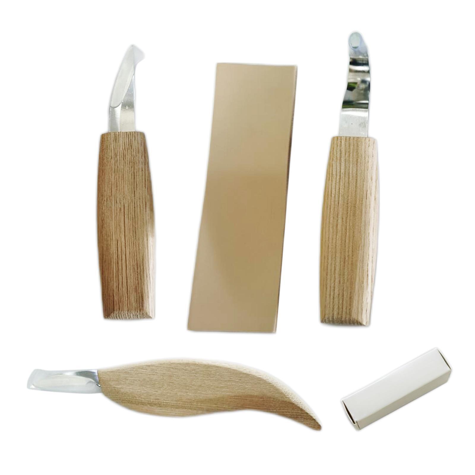 4Pcs  Carving Tools Chip  Set with Tool Bags DIY