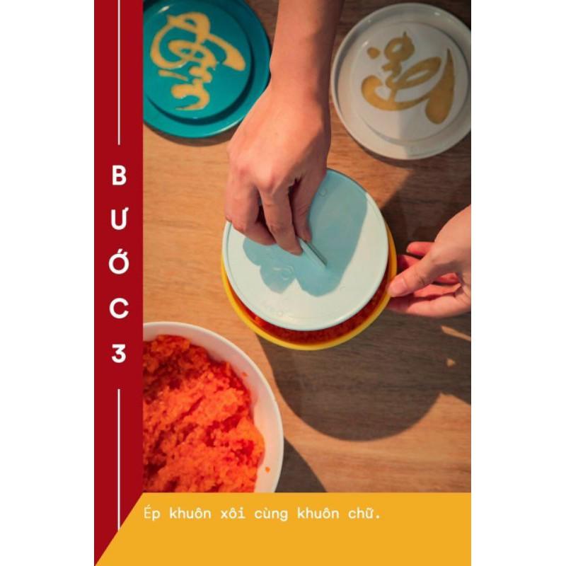 Khuôn Xôi Phúc Lộc Thọ, 12cm Cao 7cm Nhựa Dày Dặn, Gồm 4 Chi Tiết