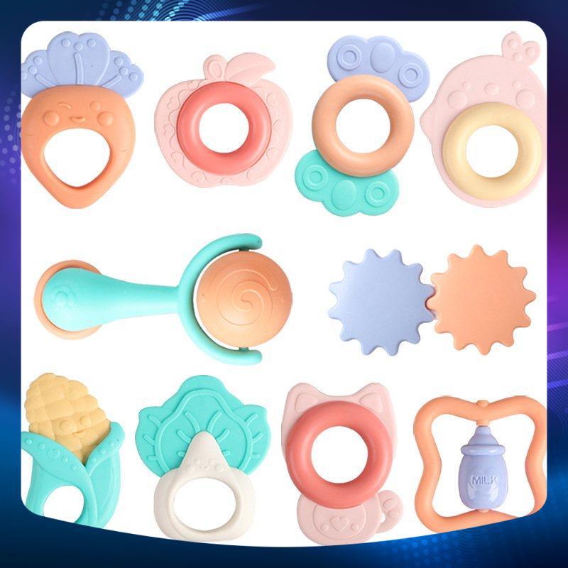 Xúc xắc gặm nướu bộ 10 món Baby Rattle