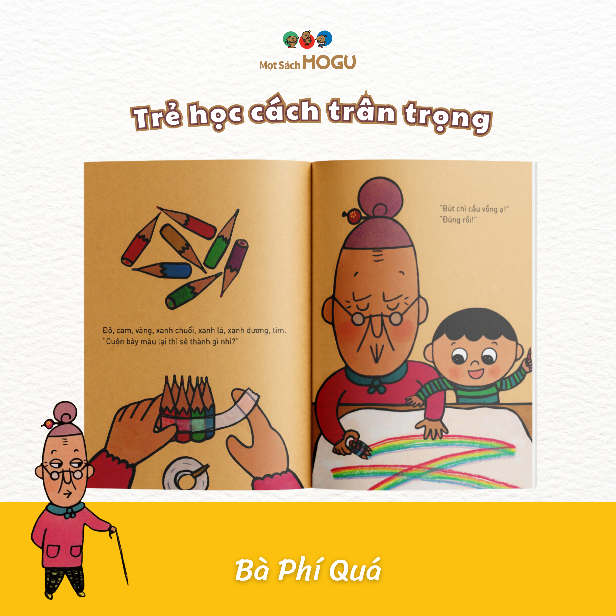 Ehon - Phát triển tư duy - Bà Phí Quá - cho bé 3-6 tuổi