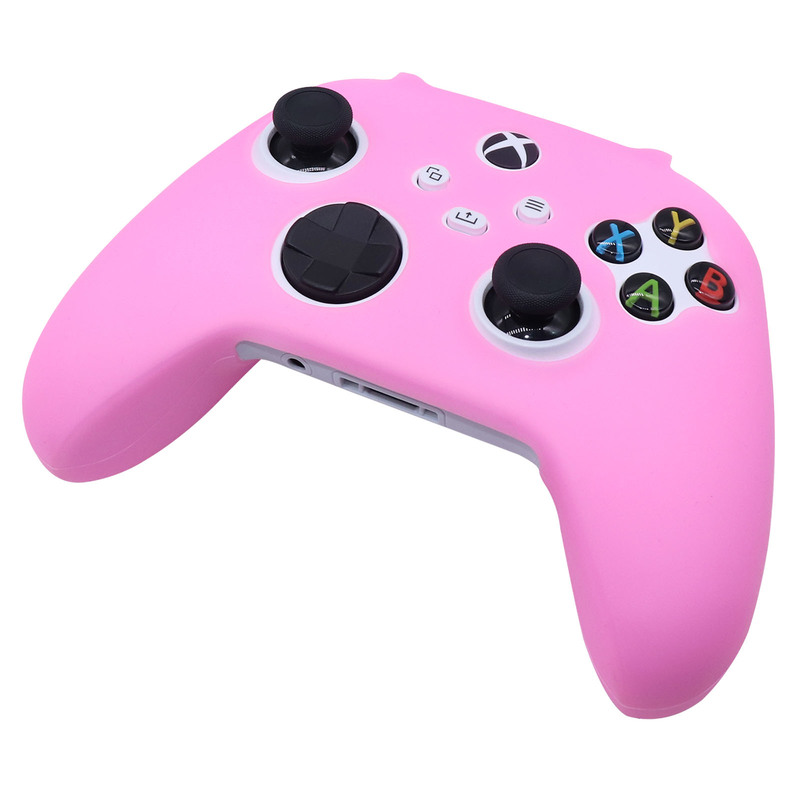 Pink Soft Silicone Gamepad Wear Chống bảo vệ Vỏ da CASE CASE MÁY TÍN