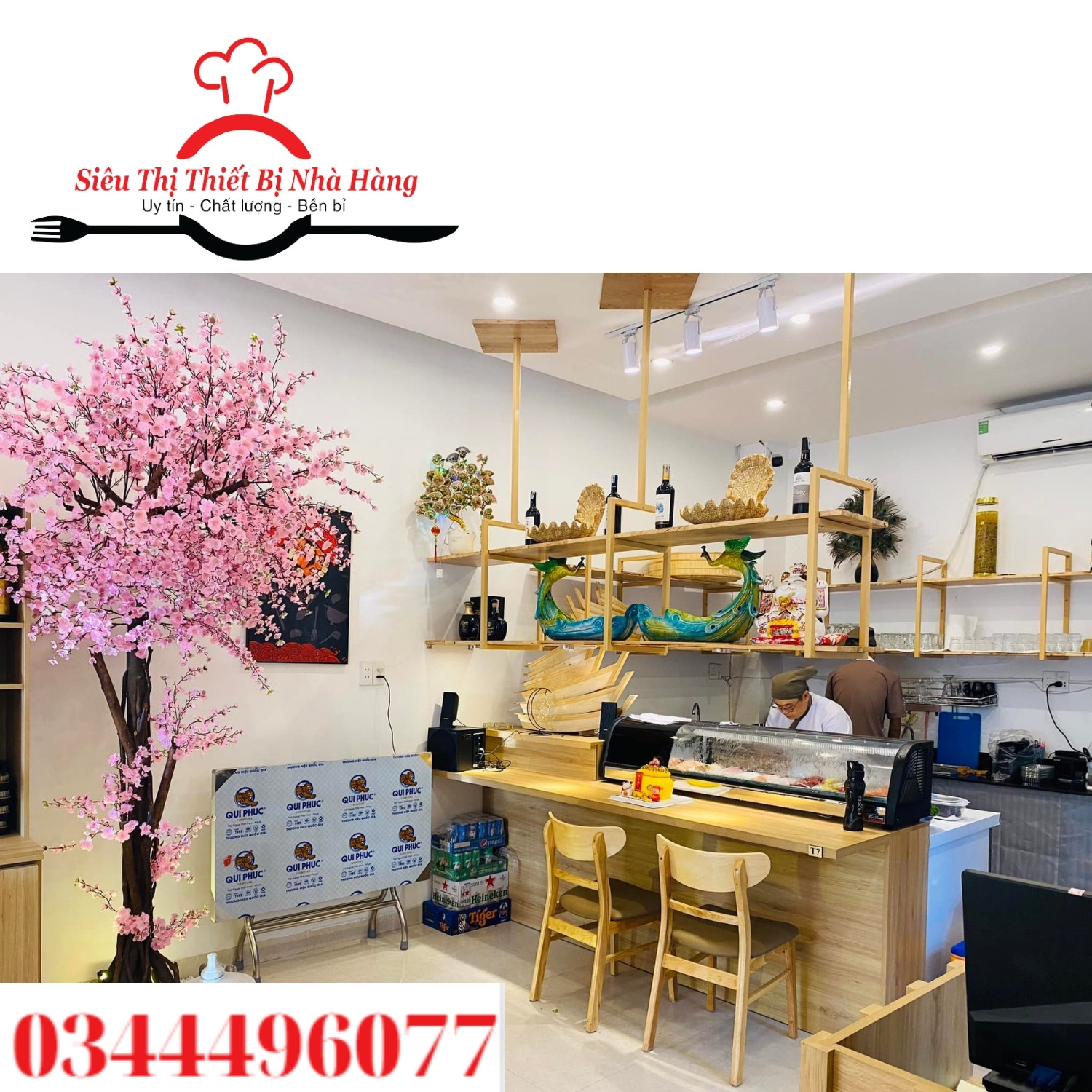 Tủ trưng  bày SuShi để bàn cao cấp