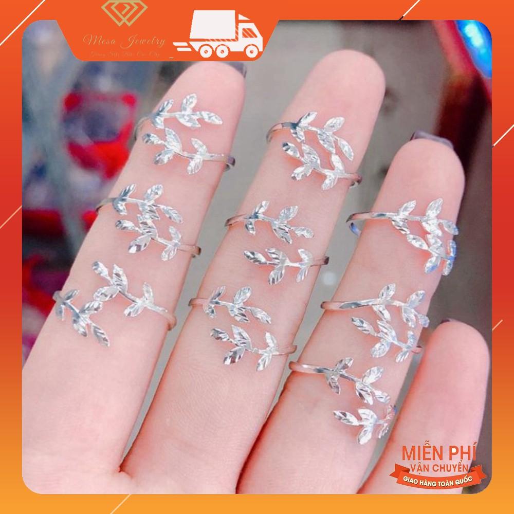 NHẪN LÁ PHAY BẠC TA MÃ SP N0022564