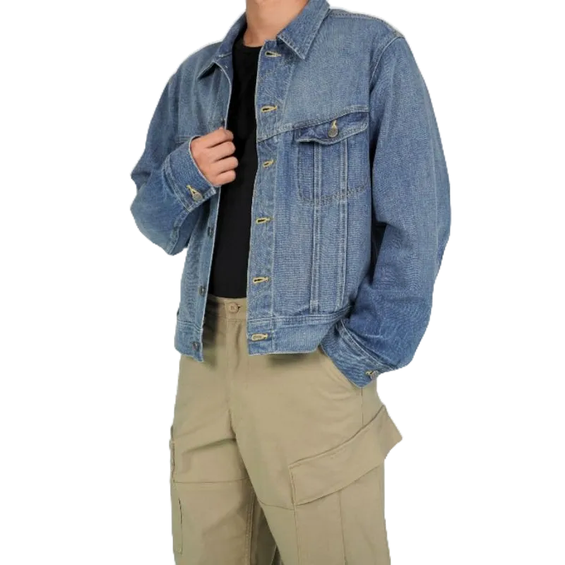 Áo bò nam siêu đẹp JK2 màu xám, áo khoác jean nam phong cách, chất vải Jean cotton cao cấp thương hiệu Samma Jeans
