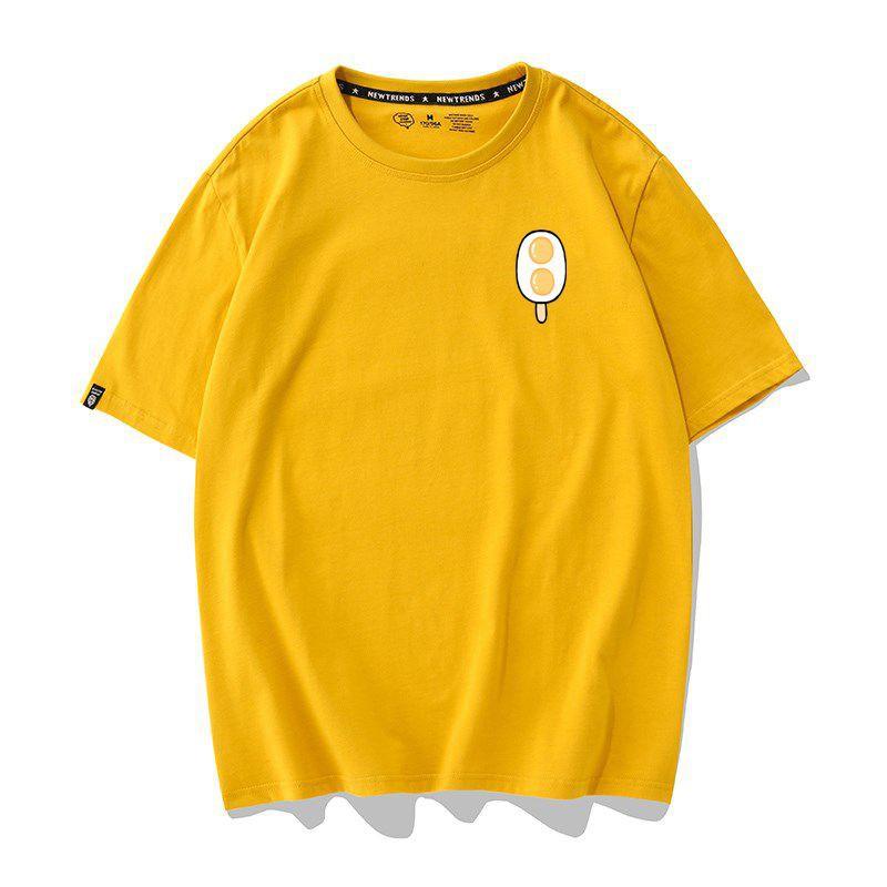 Áo Thun Nữ Unisex Tay Ngắn In Hình Icon Nhiều Màu - Unisex - Cotton - Mã AT012