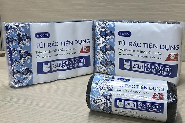 Combo 4 Túi Rác Tiện Dụng Soji 10L-25L-50L Siêu Dai Hàng Xuất Nhật , EU - Chính hãng inochi ( Tặng kèm khăn lau đa năng pakasa)