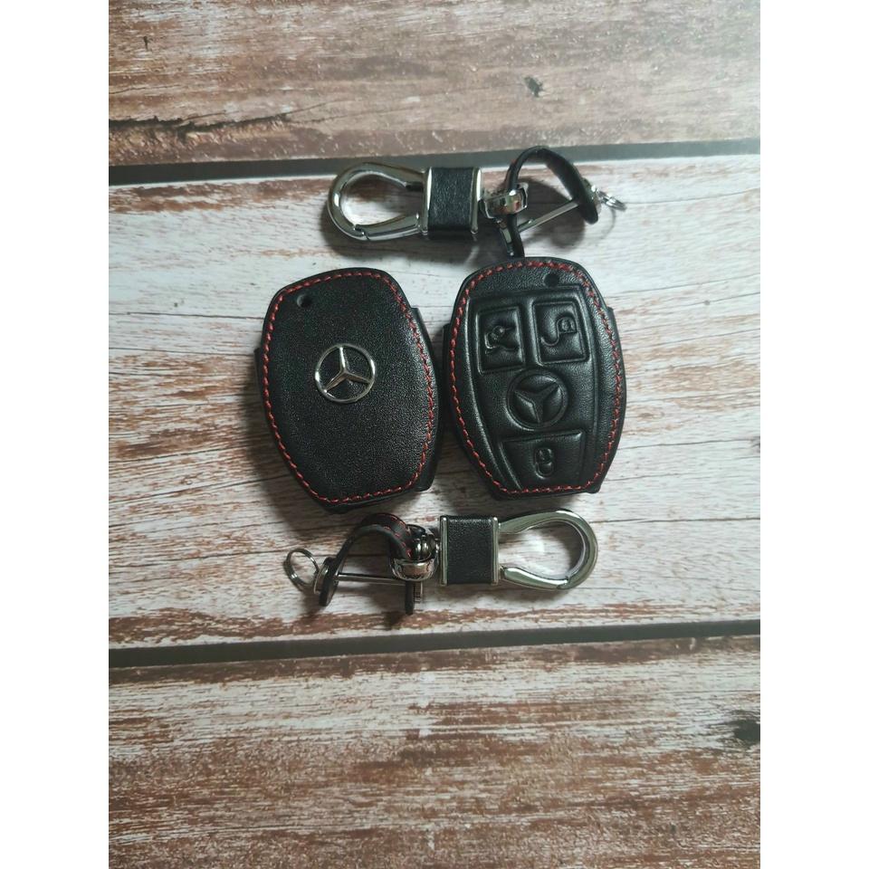 Bao Da Chìa Khóa Dành Cho Xe Mercedes Logo 3D