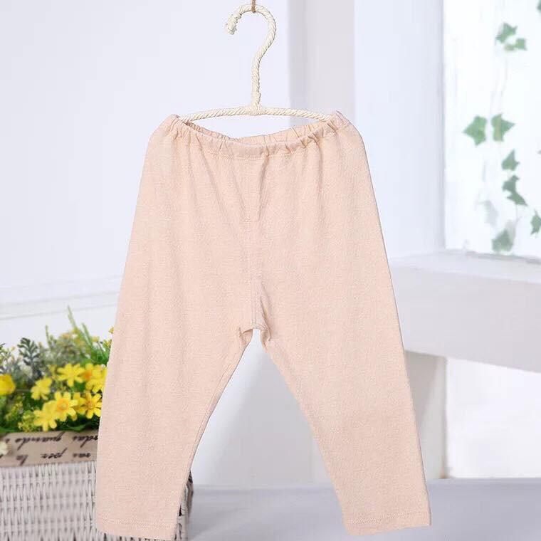 Quần hè dáng dài cotton hữu cơ unisex cho bé 3 đến 24 tháng tuổi