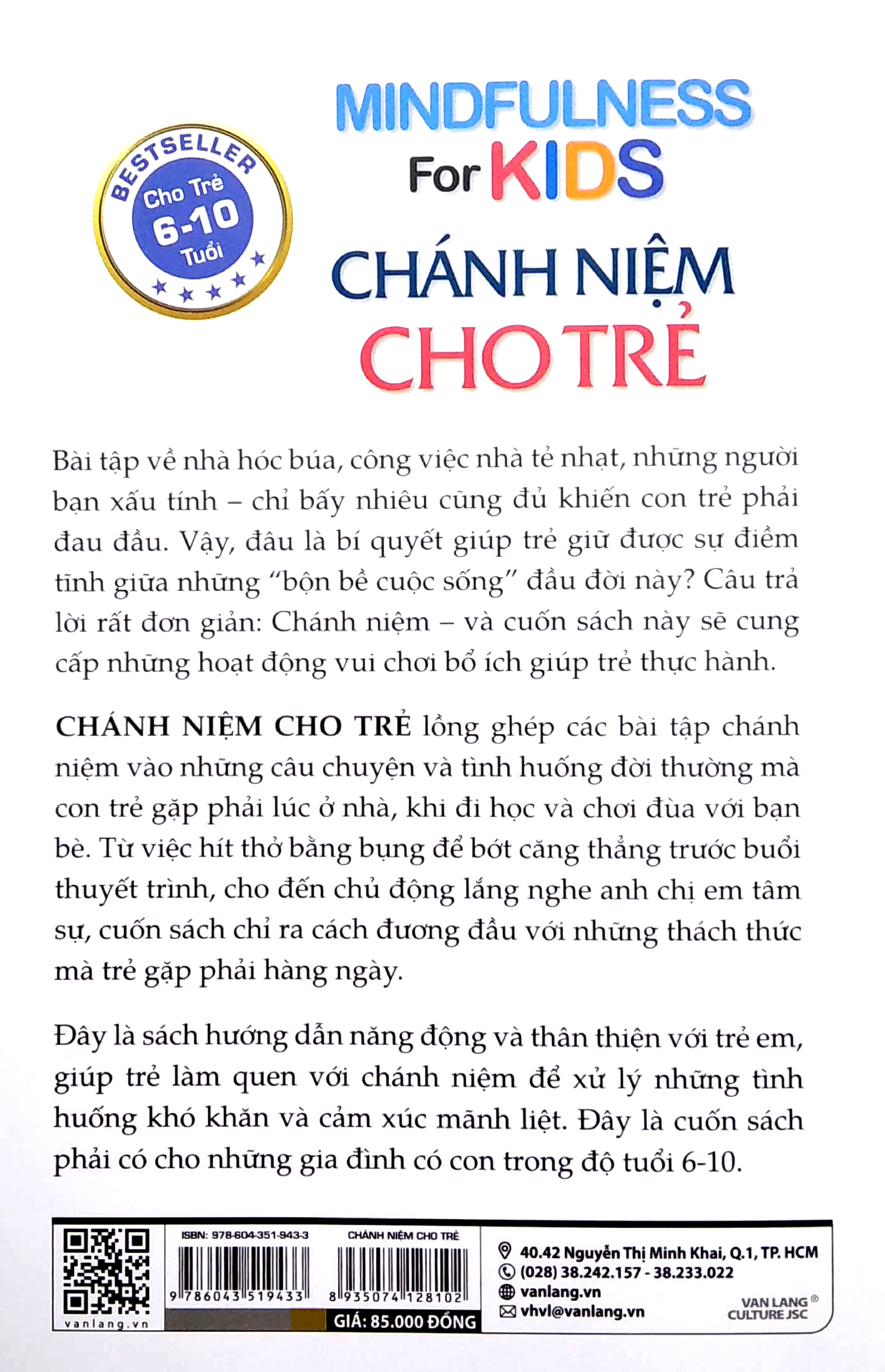 Chánh Niệm Cho Trẻ - Mindfulness For Kids (Cho Trẻ 6-10 Tuổi)