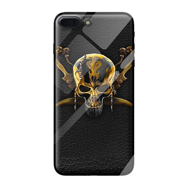 Ốp kính cường lực cho iPhone 7 Plus nền da 1 - Hàng chính hãng