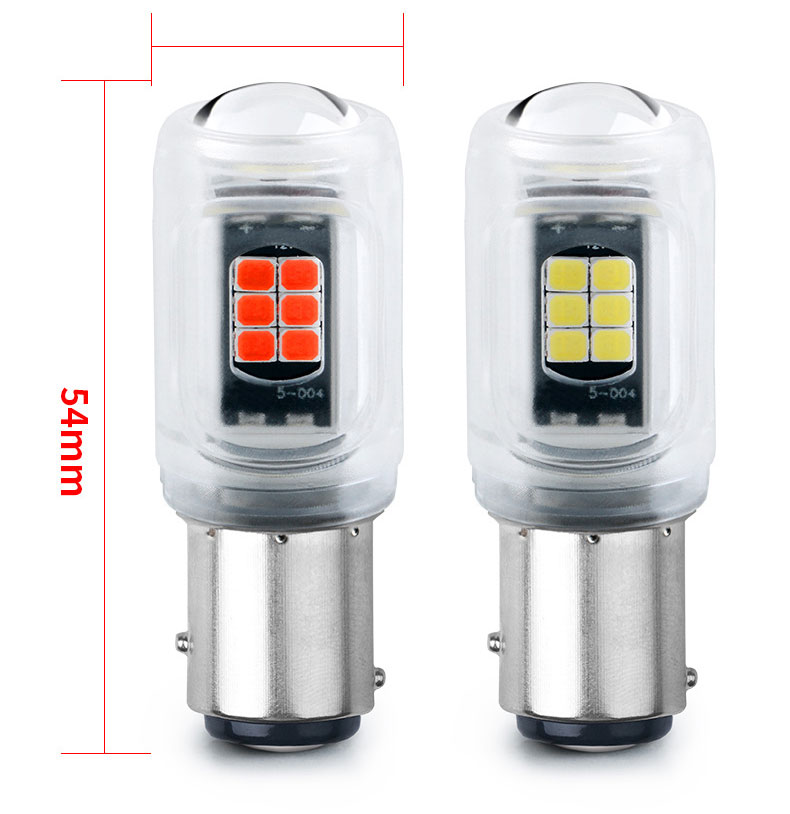 Đèn hậu, báo rẽ LED T20 7440 + chớp F1 chip 3030 1153030-16