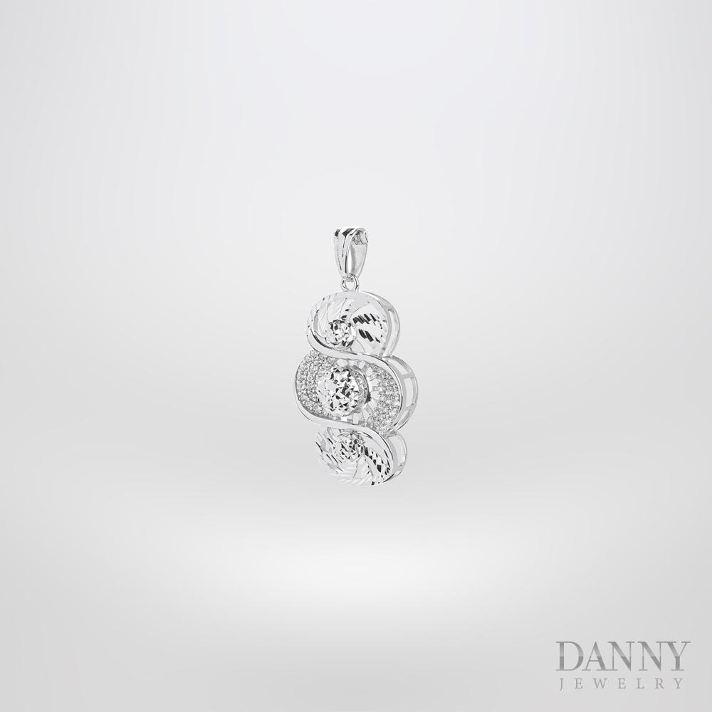 Mặt Dây Chuyền Nữ Bạc 925 Danny Jewelry Xi Bạch Kim DI4GZ008
