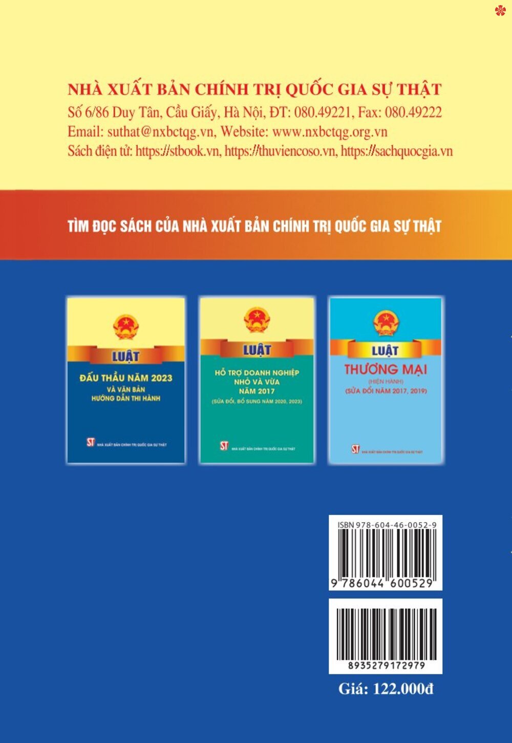 Luật doanh nghiệp năm 2020 (Sửa đổi, bổ sung năm 2022, 2024) bản in 2025