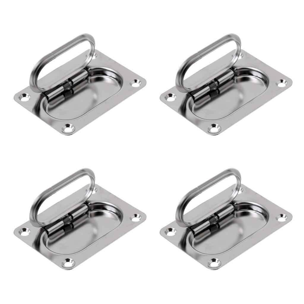 4x Boat Marine Stainless Steel  Locker Cabinet Lifting Pull  Handle
