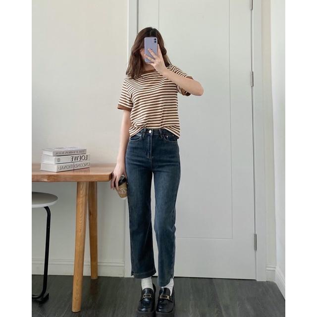Áo phông nữ kẻ ngang a238313 germe