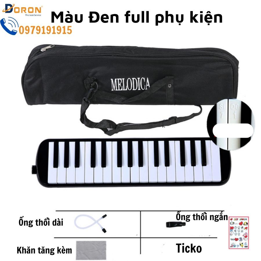 Kèn Melodion Swan 32 Phím bảo hành 1 năm 1 đổi 1 toàn quốc - Đen - 32p